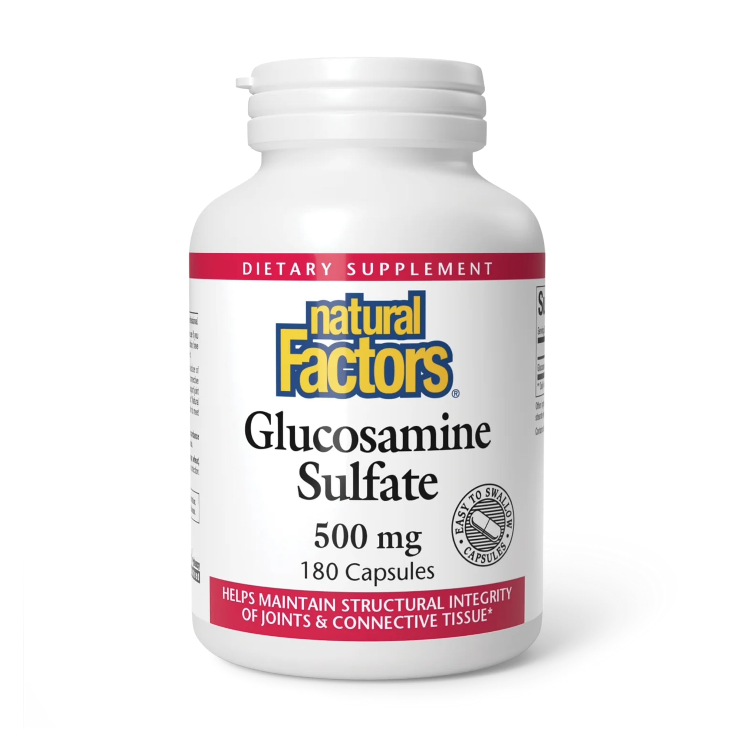 Natural Factors Glucosamine Sulfate bottle front showing product for joint support
