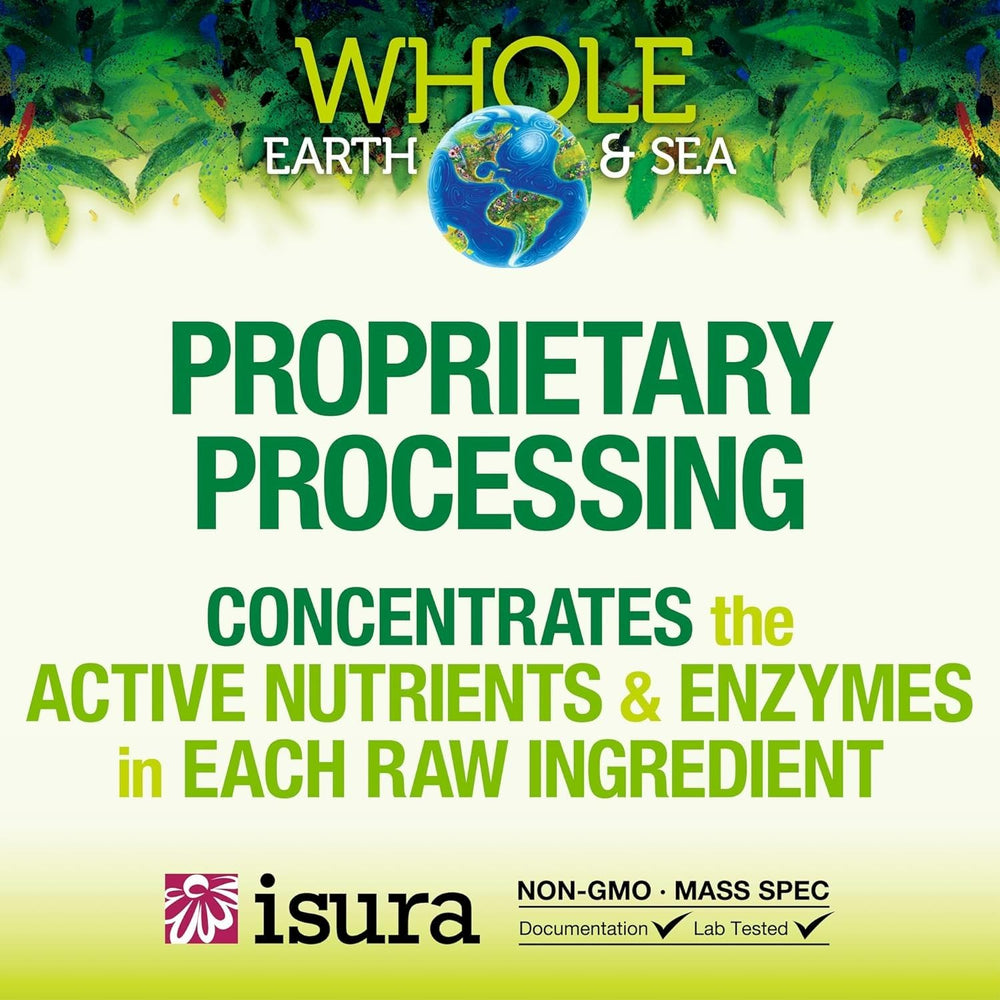 Natural Factors greens powder in water glass demonstrates mixing ease and hydration.