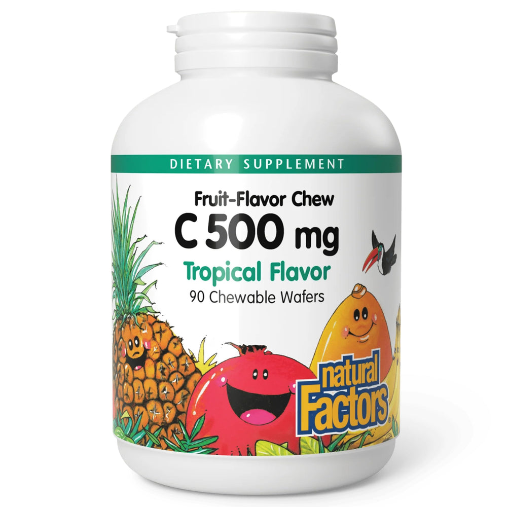 Natural Factors Kids Chewable Vitamin C bottle for daily immune support