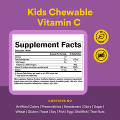 Natural Factors packaging label image shows a child-friendly bottle and berry-flavored chews