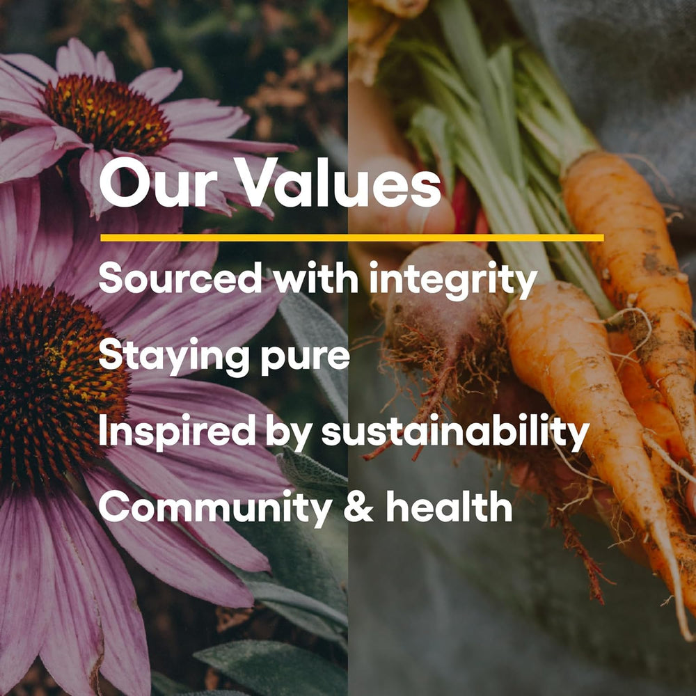 Natural Factors third-party testing seals indicate purity and contaminant screening