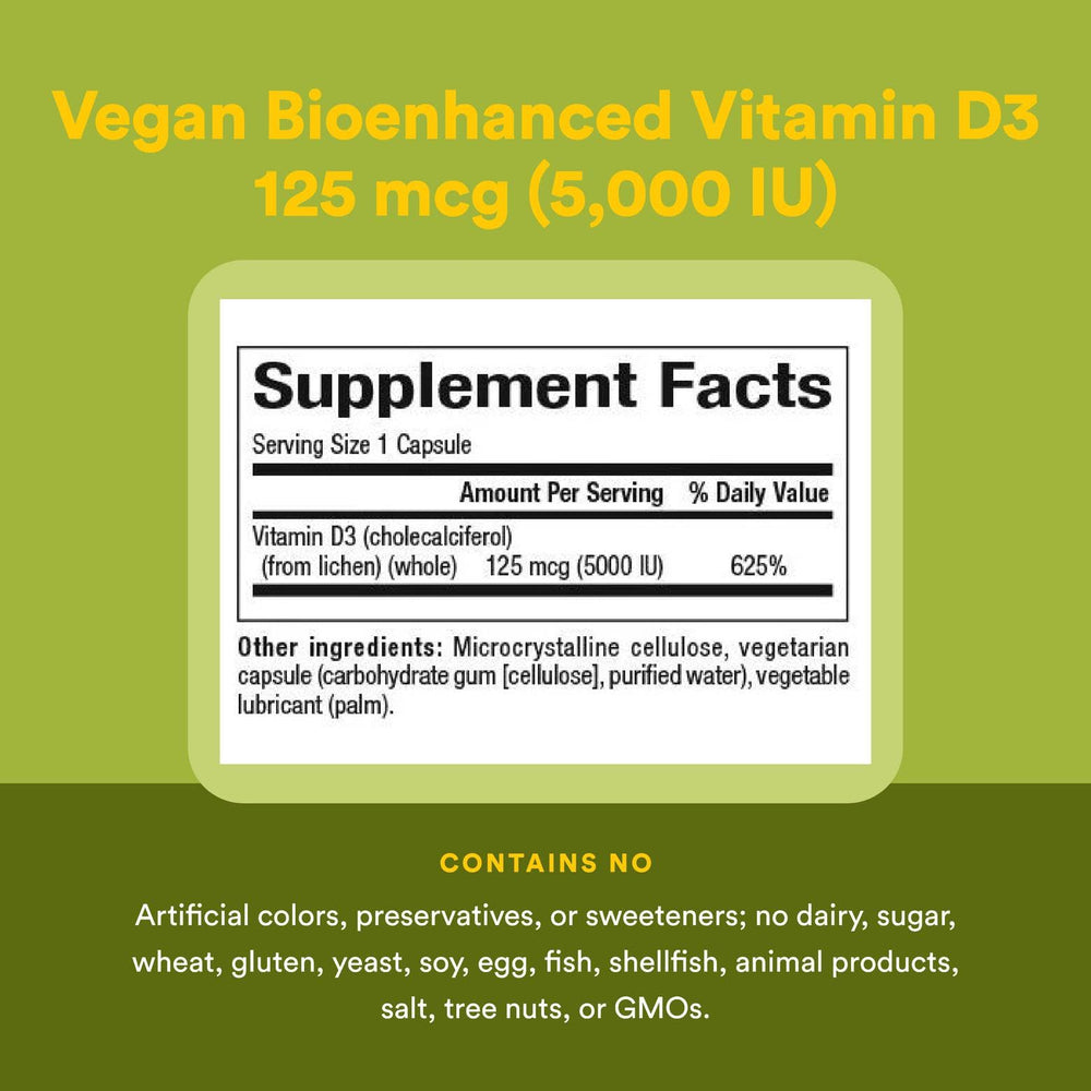 Lichen source for Natural Factors D3 with sustainable harvest notes
