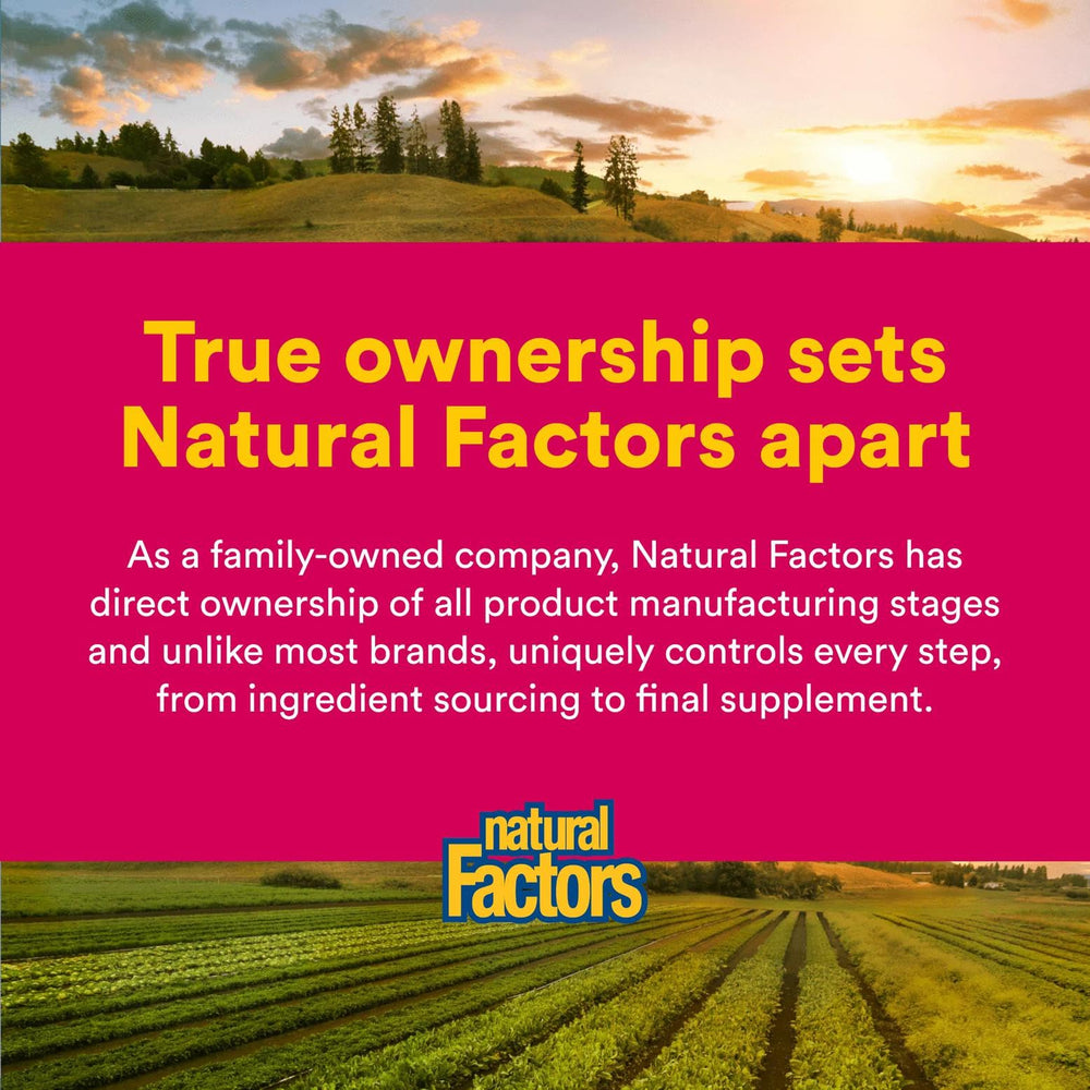 Natural Factors Magnesium Citrate nutrition panel showing dosage information