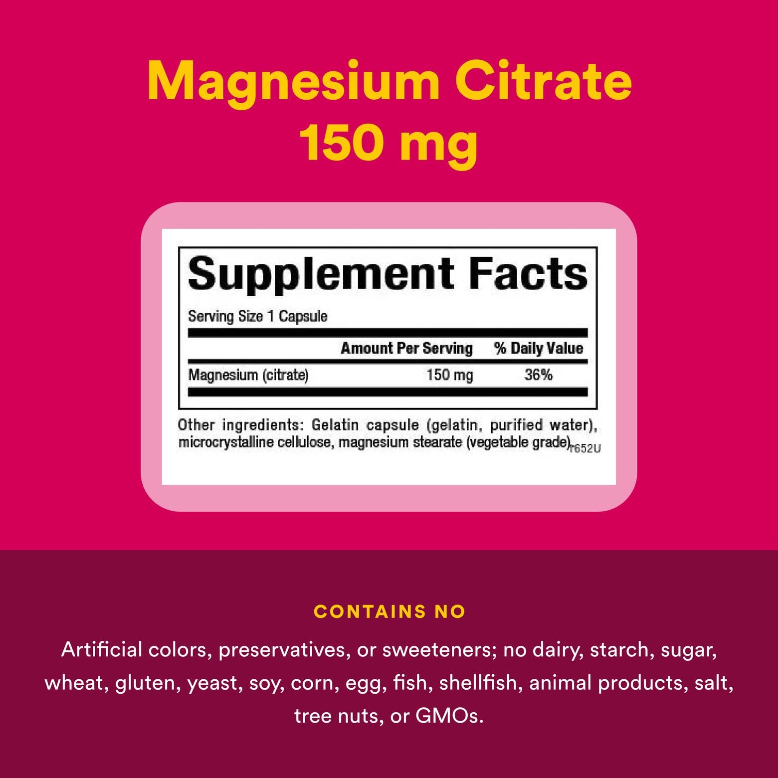 Natural Factors Magnesium Citrate capsule interior showing fine powder for easy daily mineral support.