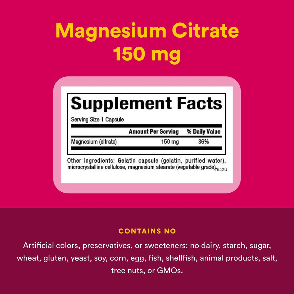 Natural Factors Magnesium Citrate capsule interior showing fine powder for easy daily mineral support.