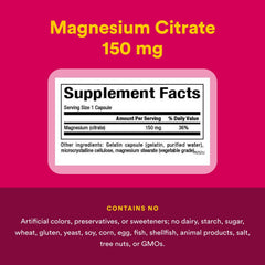 Natural Factors Magnesium Citrate capsule interior showing fine powder for easy daily mineral support.