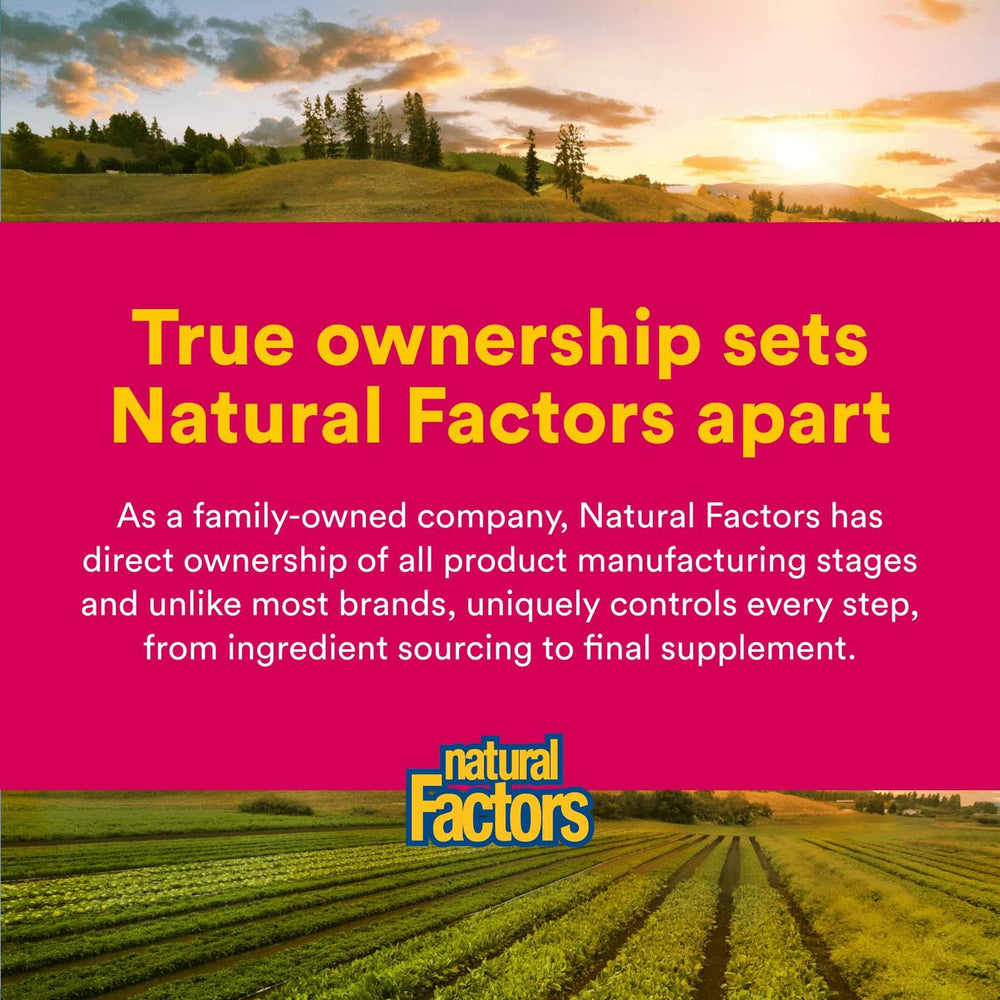 Natural Factors Magnesium Citrate package with ISURA purity seal.