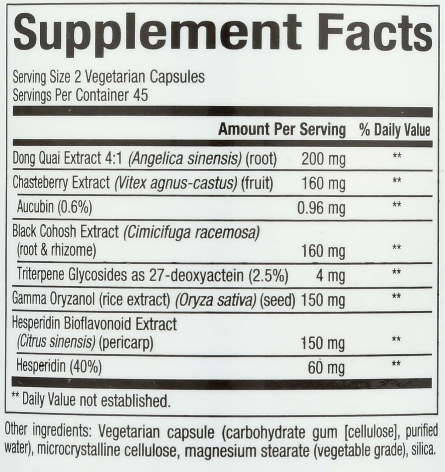 MenoSense Veg-Capsules being poured for easy daily use.