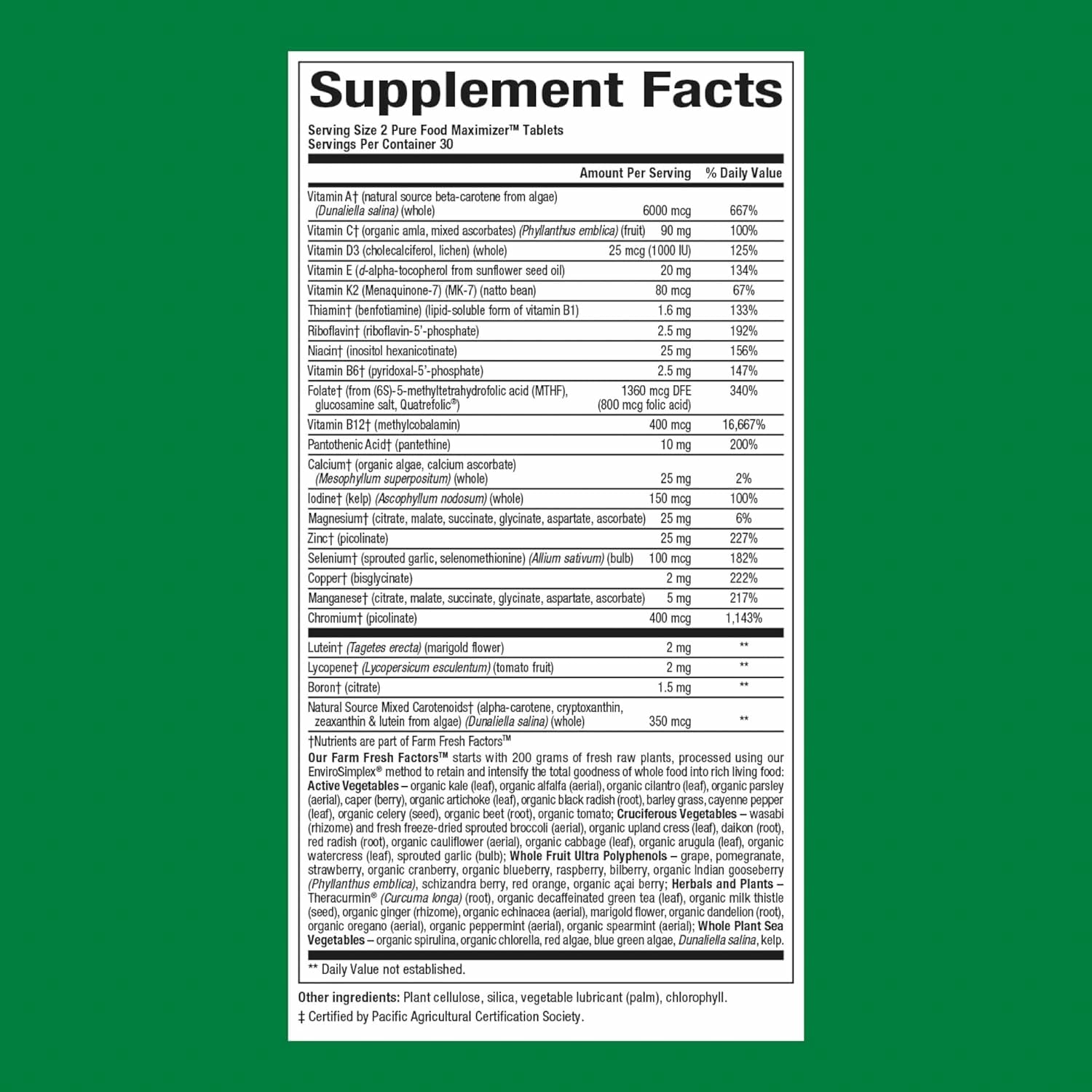 Natural Factors men's multivitamin tablets in close-up view.