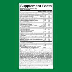 Natural Factors men's multivitamin tablets in close-up view.