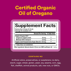 Natural Factors Oil of Oregano olive oil blend for easy swallowing