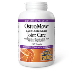 Natural Factors OsteoMove bottle pour shows easy-to-dose daily joint support