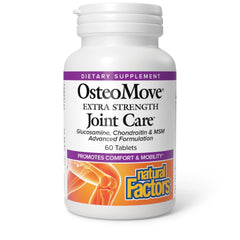 Natural Factors OsteoMove bottle displayed for daily joint support.