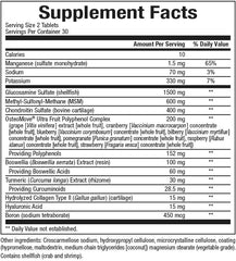Natural Factors OsteoMove label close-up shows non-GMO formulation.