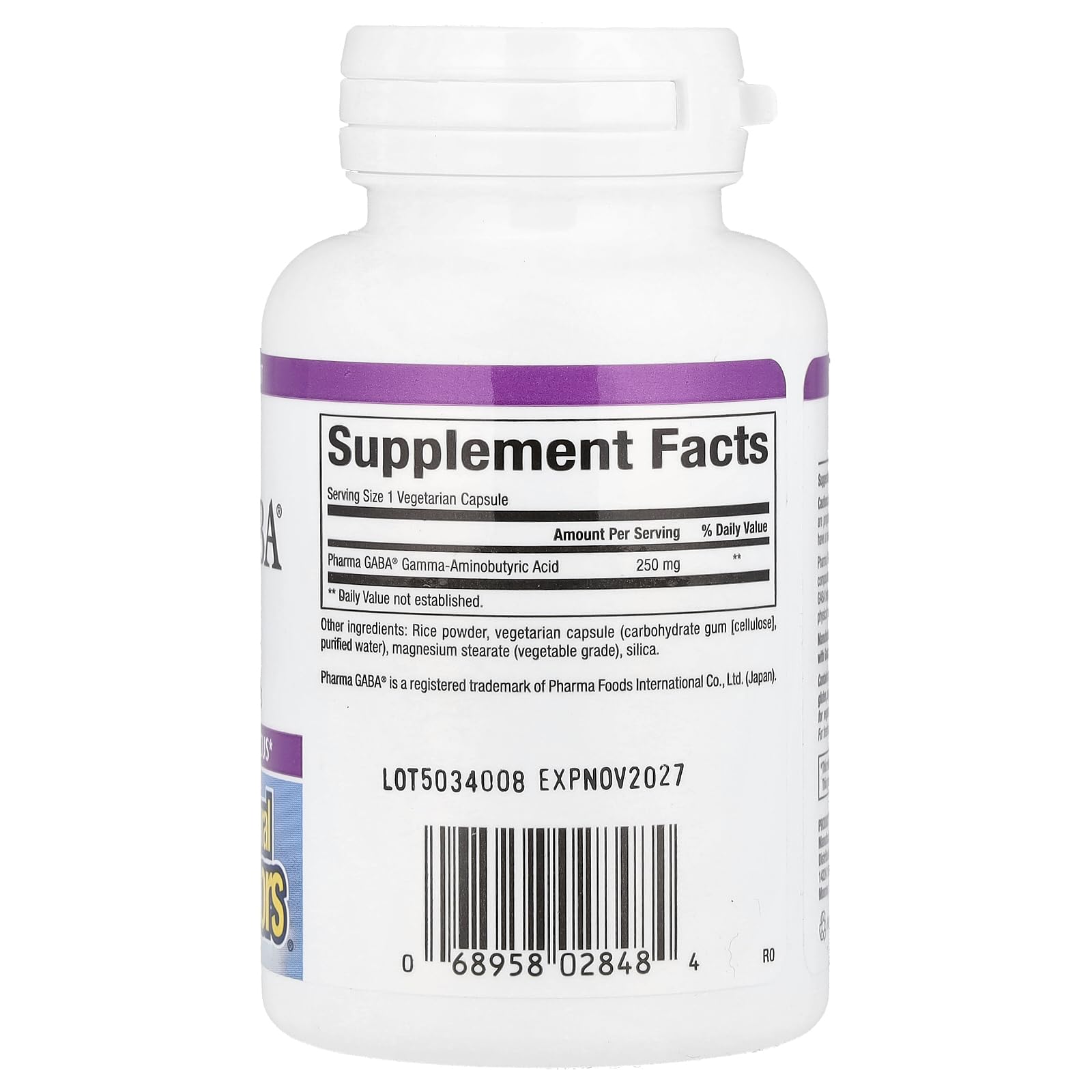 Natural Factors Pharma GABA chewable tablets pack for easy calming focus