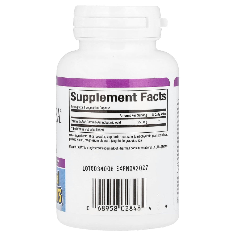 Natural Factors Pharma GABA chewable tablets pack for easy calming focus