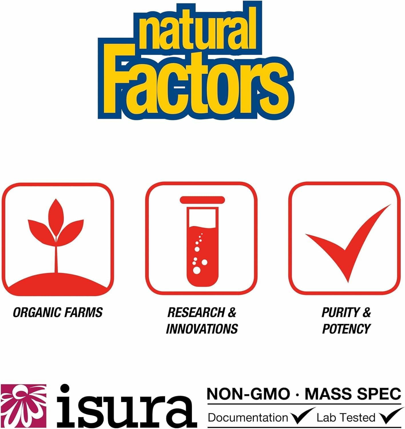 Natural Factors phosphatidylserine sharp PS GREEN label closeup signals purity