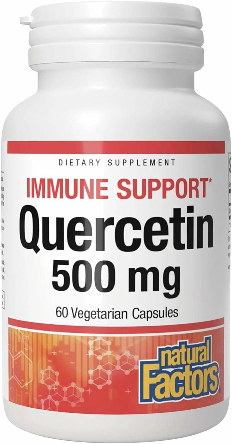 Natural Factors Quercetin bottle illustrates immune support potential