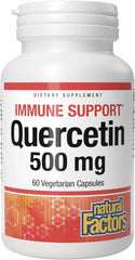 Natural Factors Quercetin bottle illustrates immune support potential