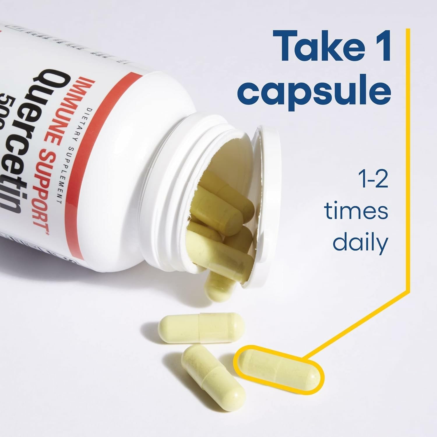 Natural Factors Quercetin dietary supplement promotes immune and respiratory well-being
