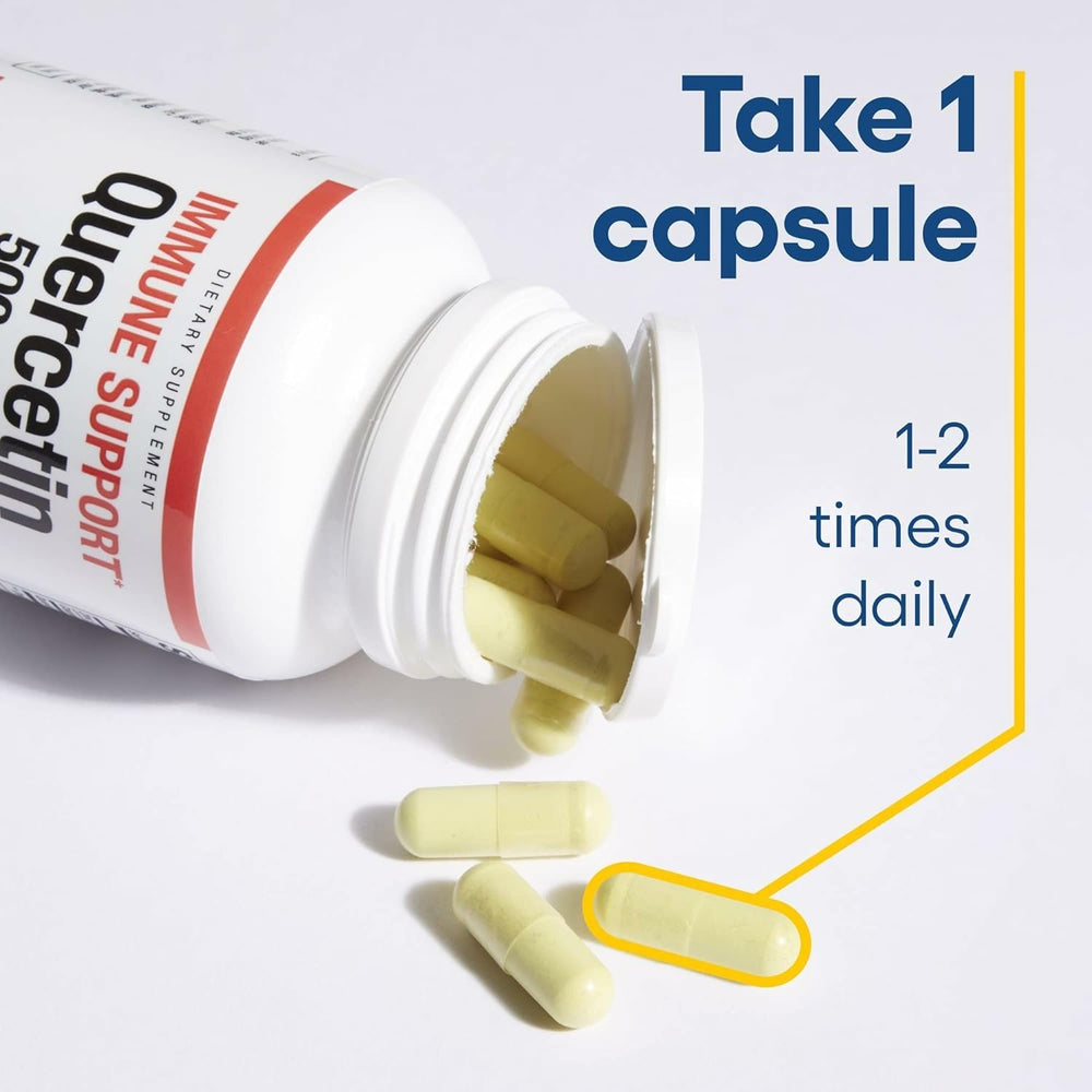 Natural Factors Quercetin dietary supplement promotes immune and respiratory well-being