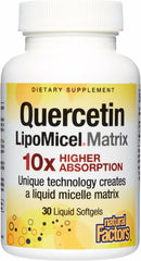 Natural Factors Quercetin Lipomicel Matrix softgels bottle for immune health support