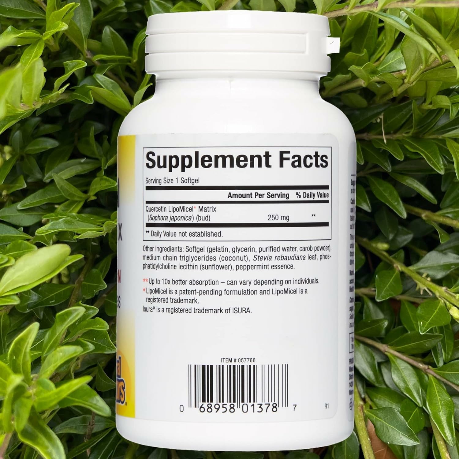 Natural Factors Quercetin Lipomicel Matrix softgel pour – easy daily use for immune support