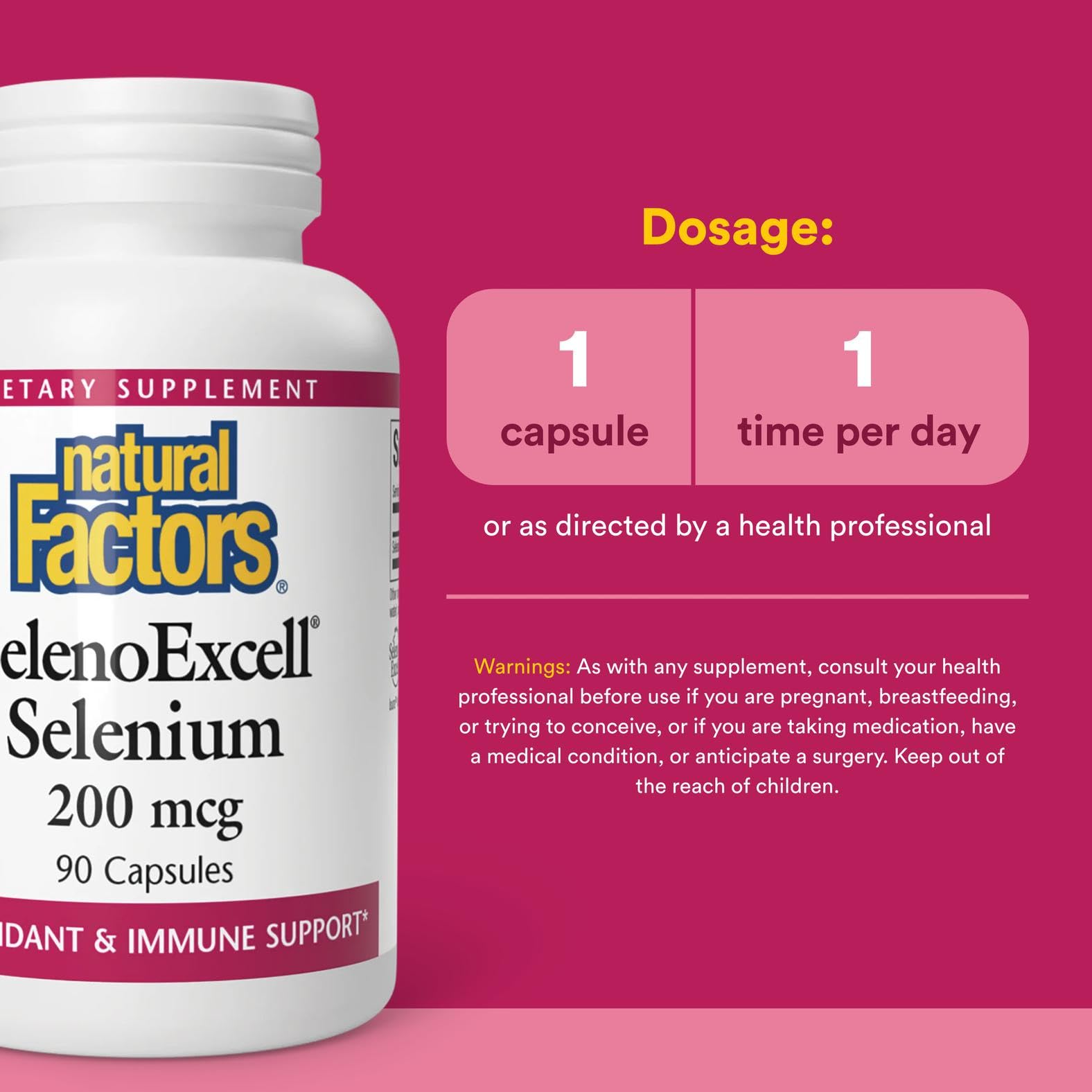 Natural Factors SelenoExcell capsules closeup showing soft texture