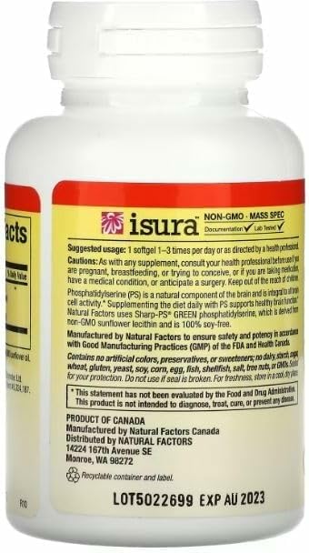 Natural Factors soy-free label on packaging