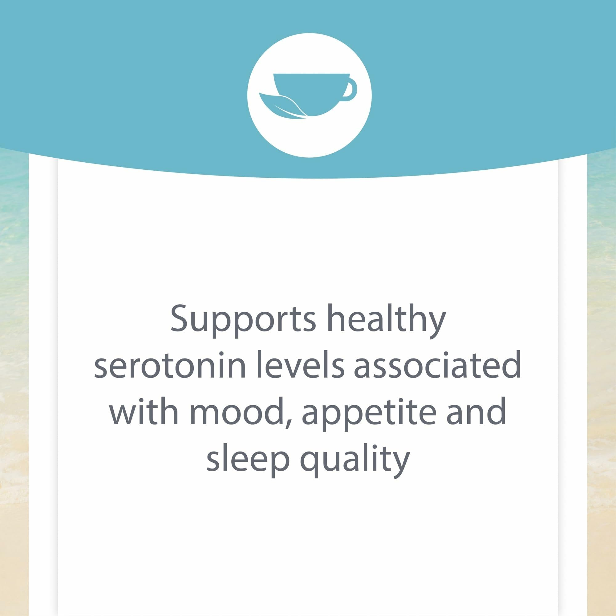 Vegan symbol on Natural Factors Stress-Relax 5-HTP image indicates plant-based formulation.
