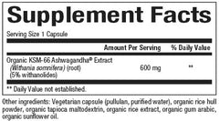 Close-up of Stress-Relax Ashwagandha capsules highlighting vegan formula