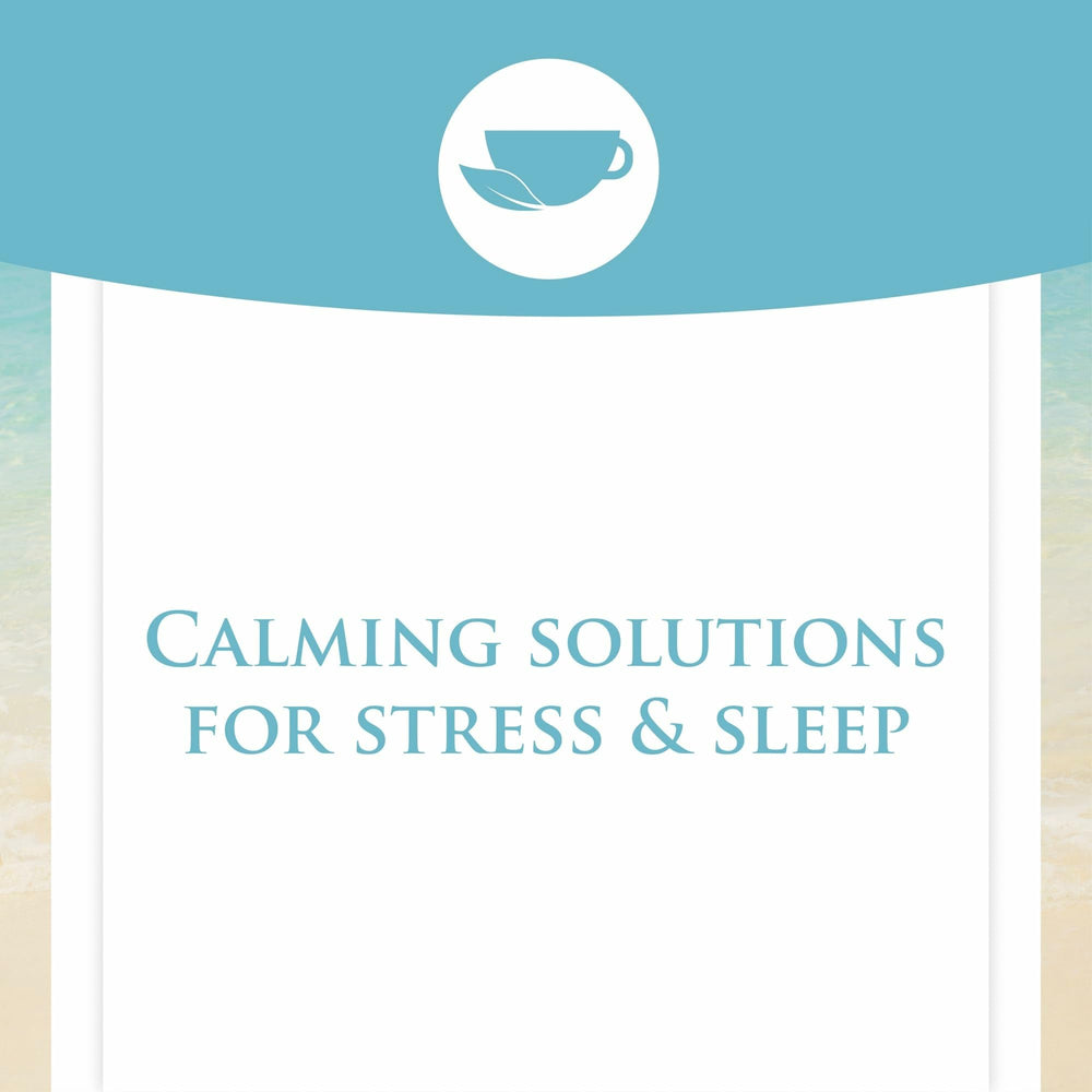 Dose-ready Stress-Relax capsules resting beside a glass of water