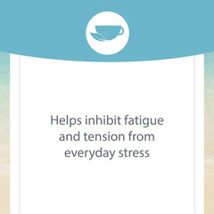 Front view of Natural Factors Stress-Relax bottle on desk