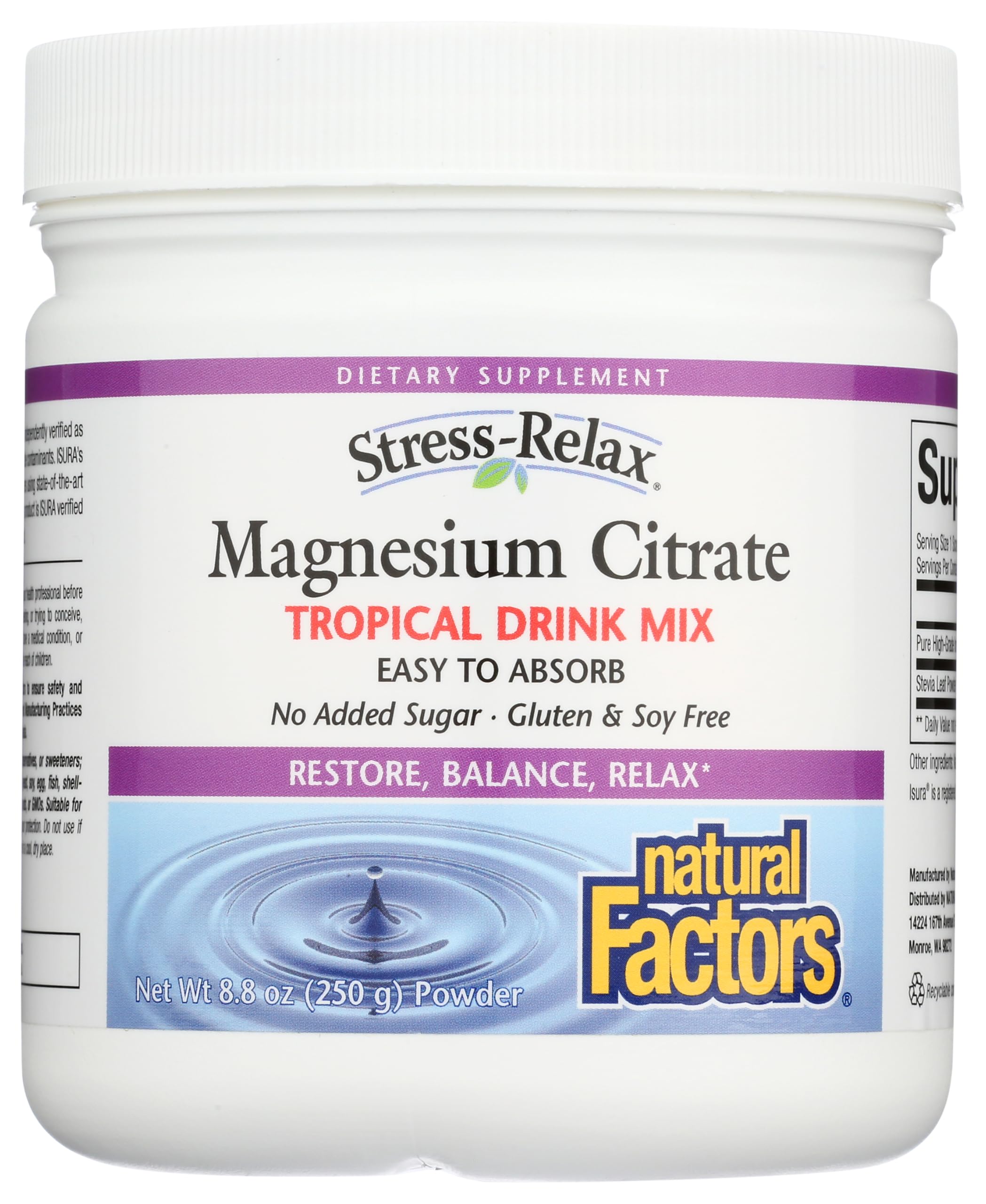 Natural Factors Stress-Relax bottle pour for daily stress support