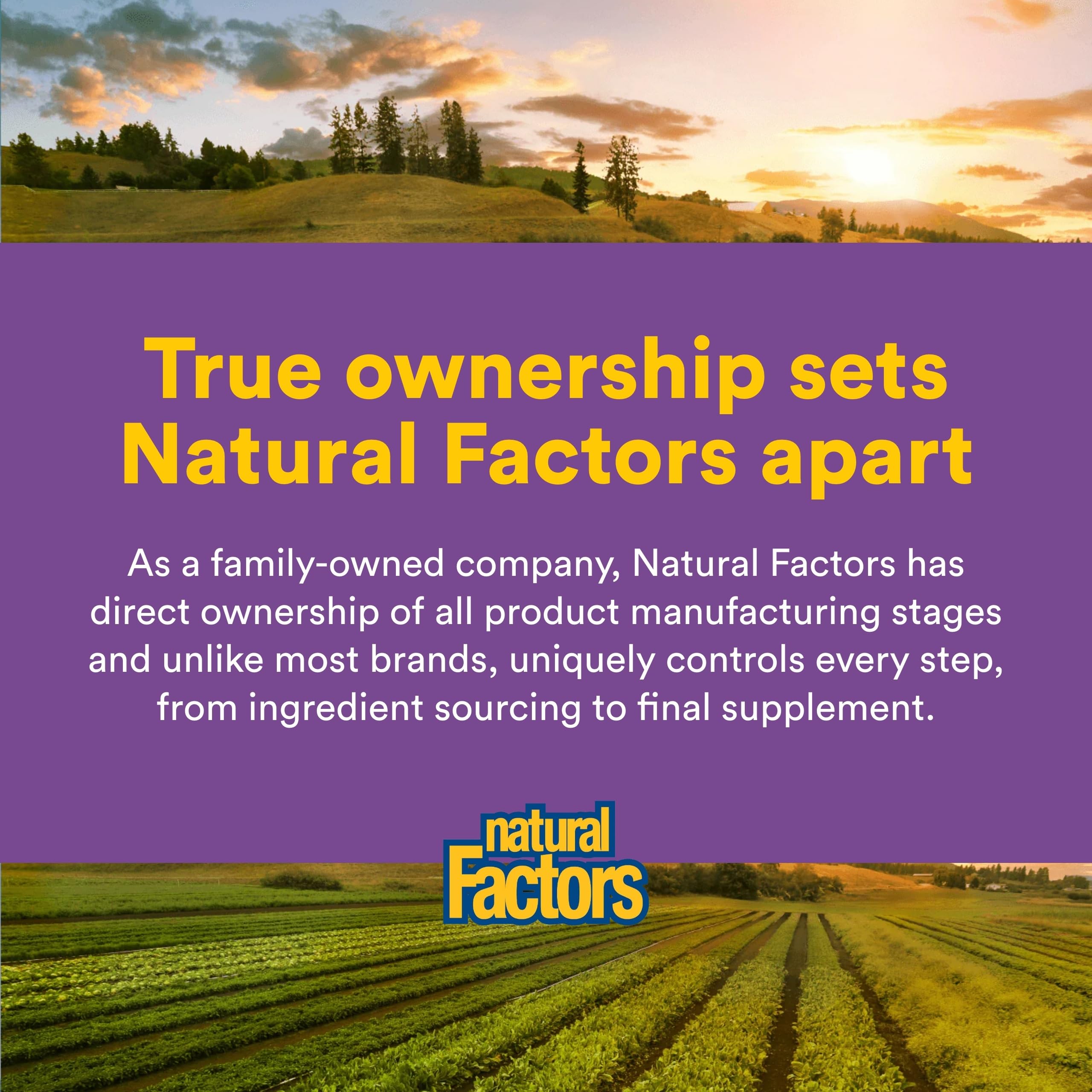 Natural Factors Stress-Relax scene with glass of water implies easy nightly routine.