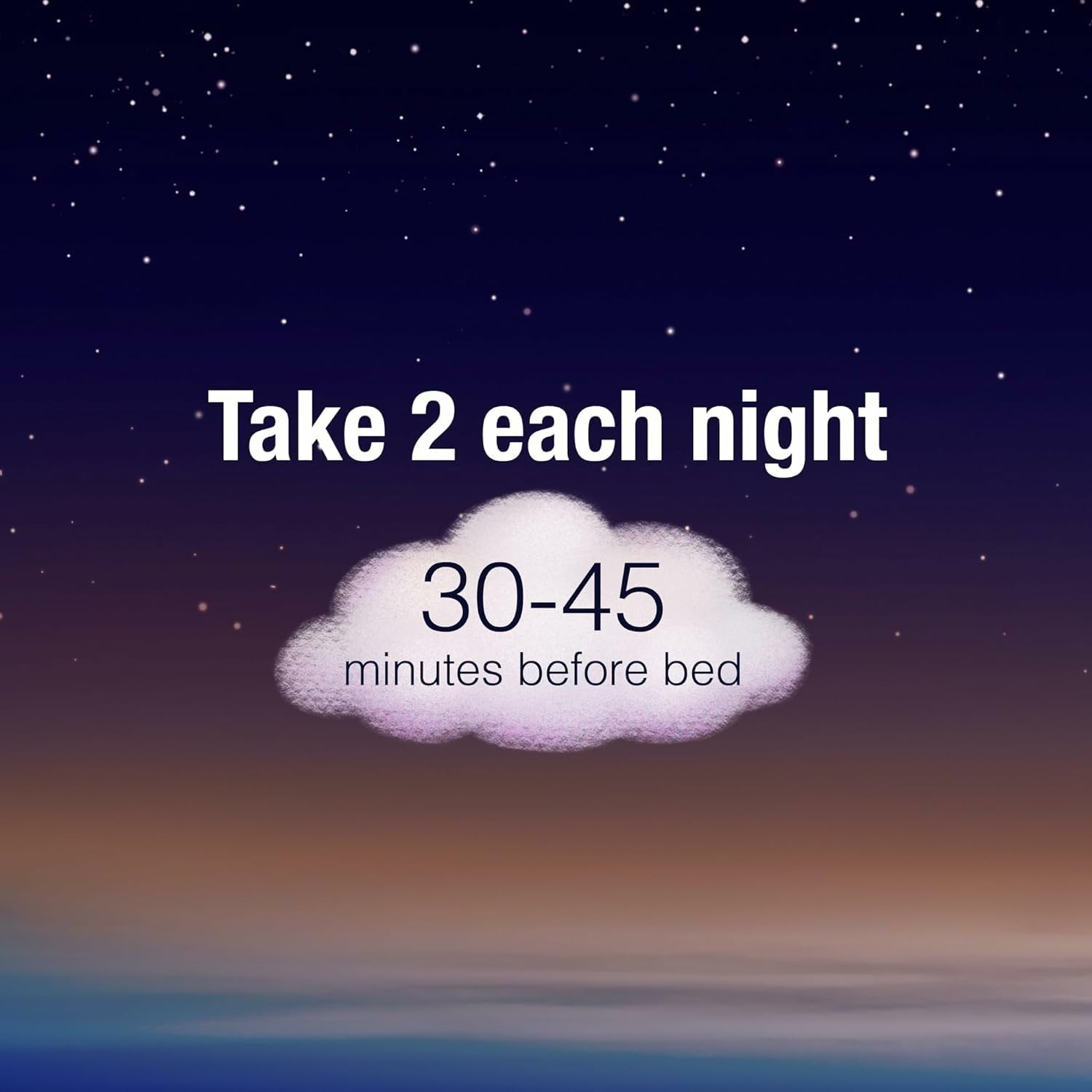 Natural Factors Stress-Relax Tranquil Sleep ingredient icons highlight L-Theanine and melatonin