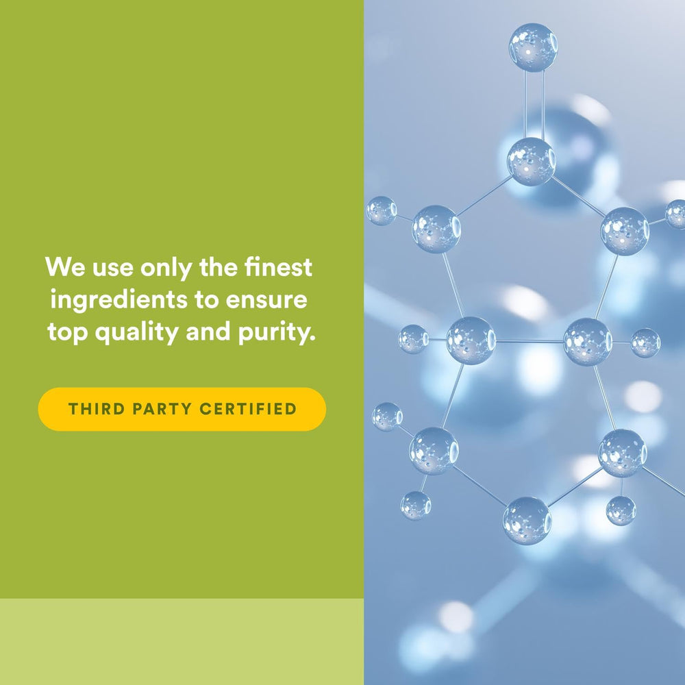 Third-party certification badge on Natural Factors packaging indicating potency