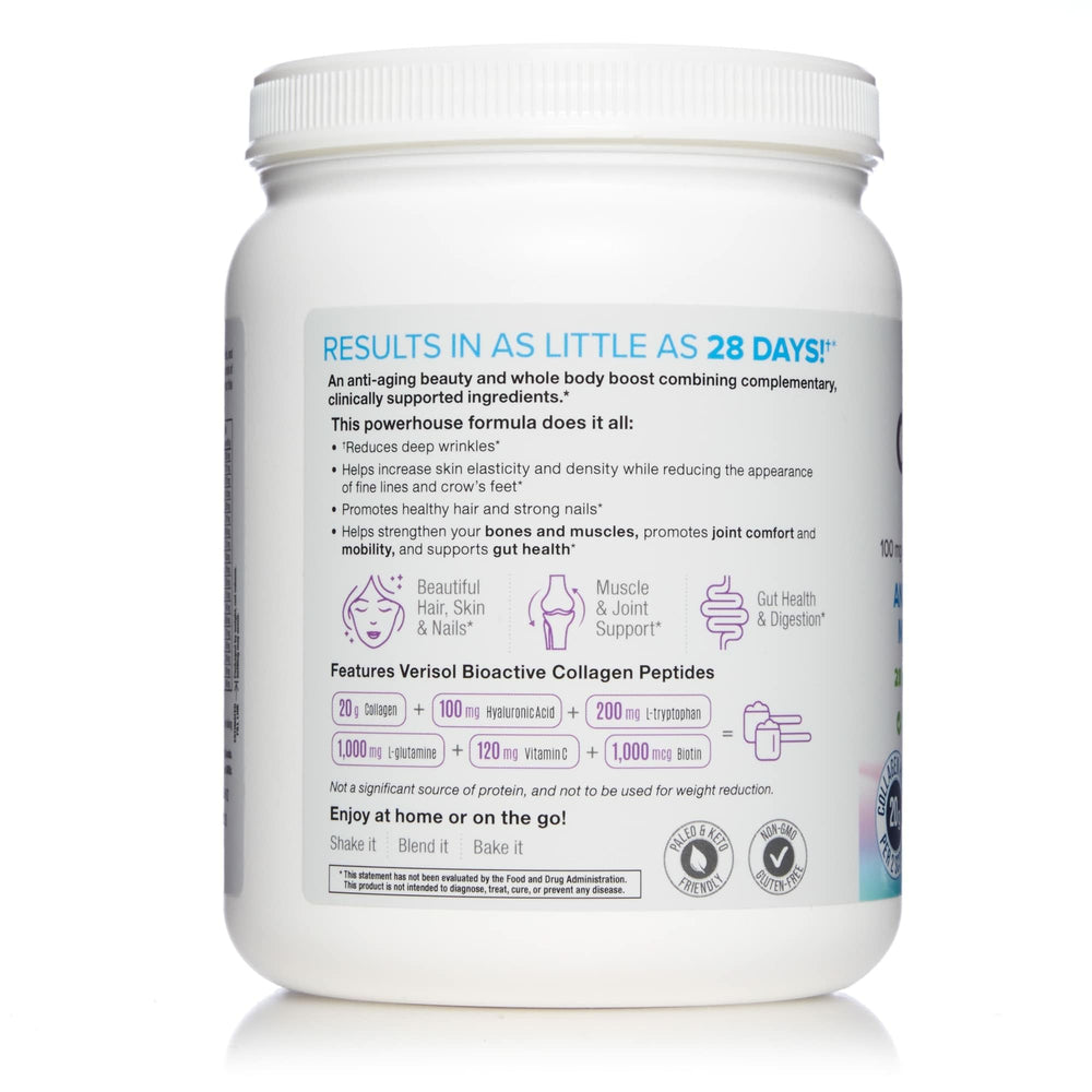 Total Body Collagen with hyaluronic acid and biotin boosts hydration