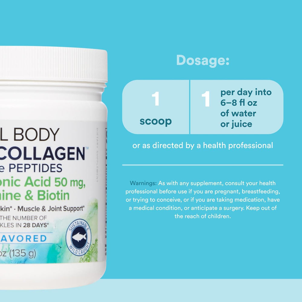 Natural Factors collagen powder stirred into coffee for convenient daily use