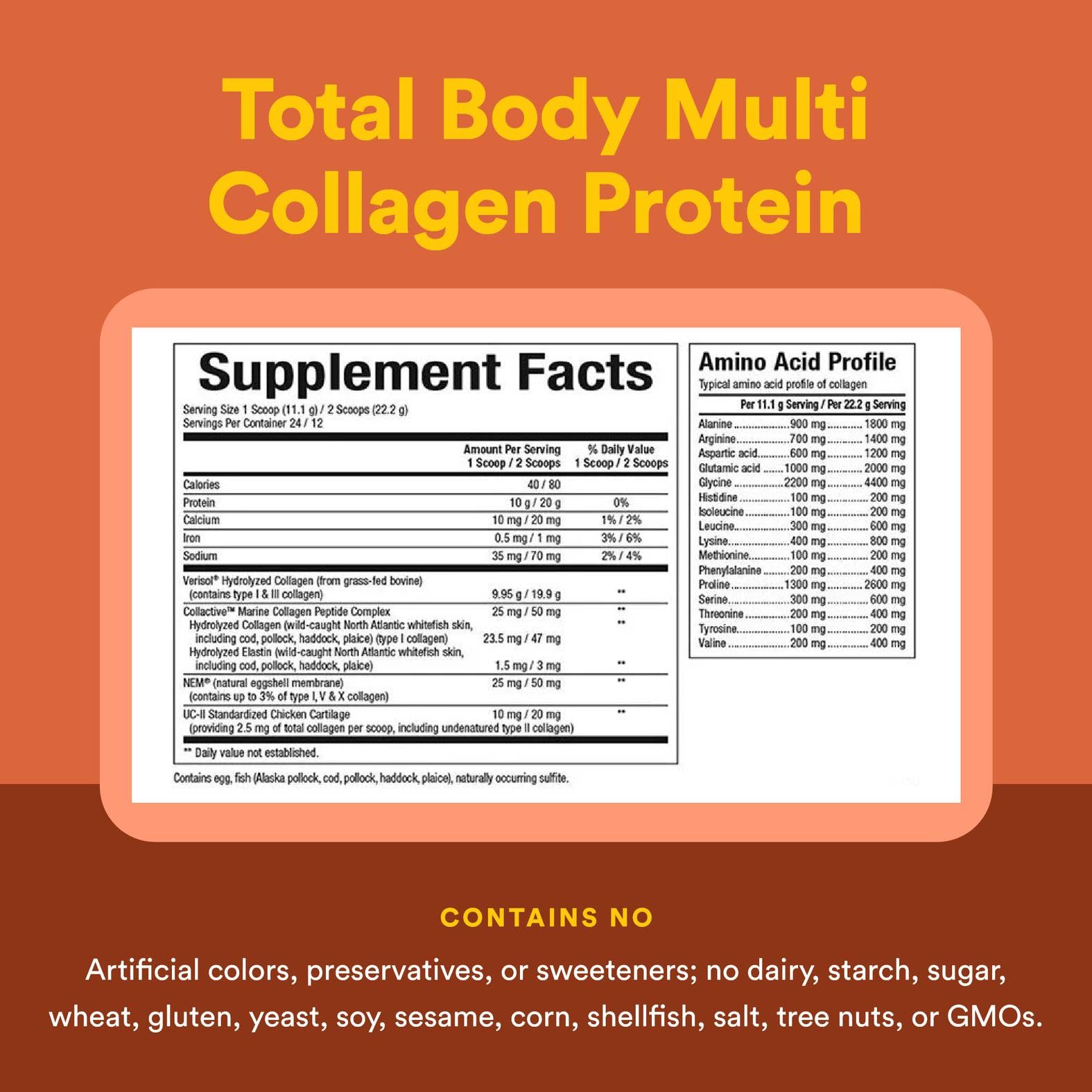 Total Body Multi-Collagen powder dissolving in liquid