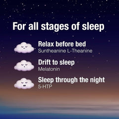 Natural Factors Tranquil Sleep 5-HTP ingredient supports mood-friendly nighttime comfort.
