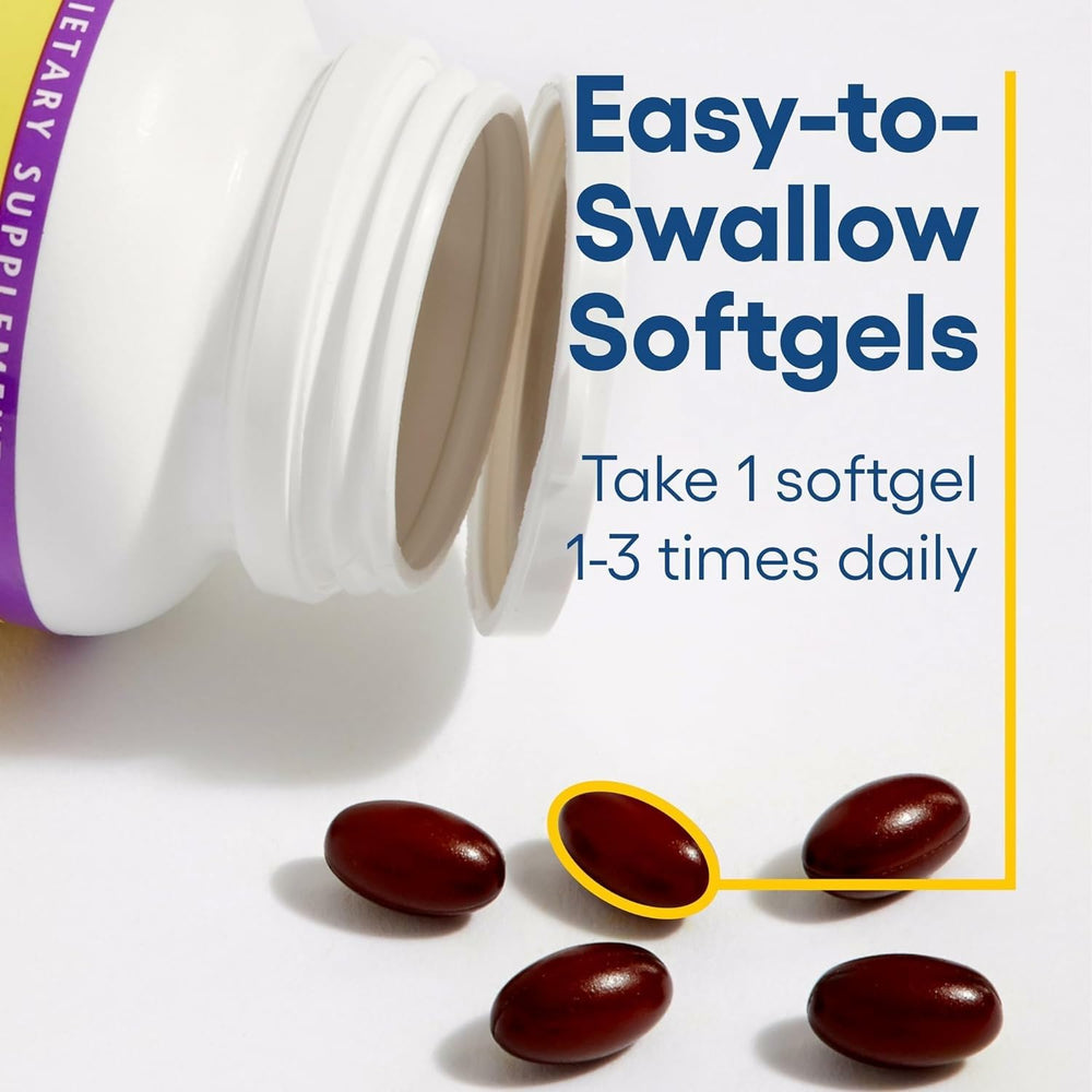 Natural Factors Ubiquinol 100mg packaging box on clean surface.