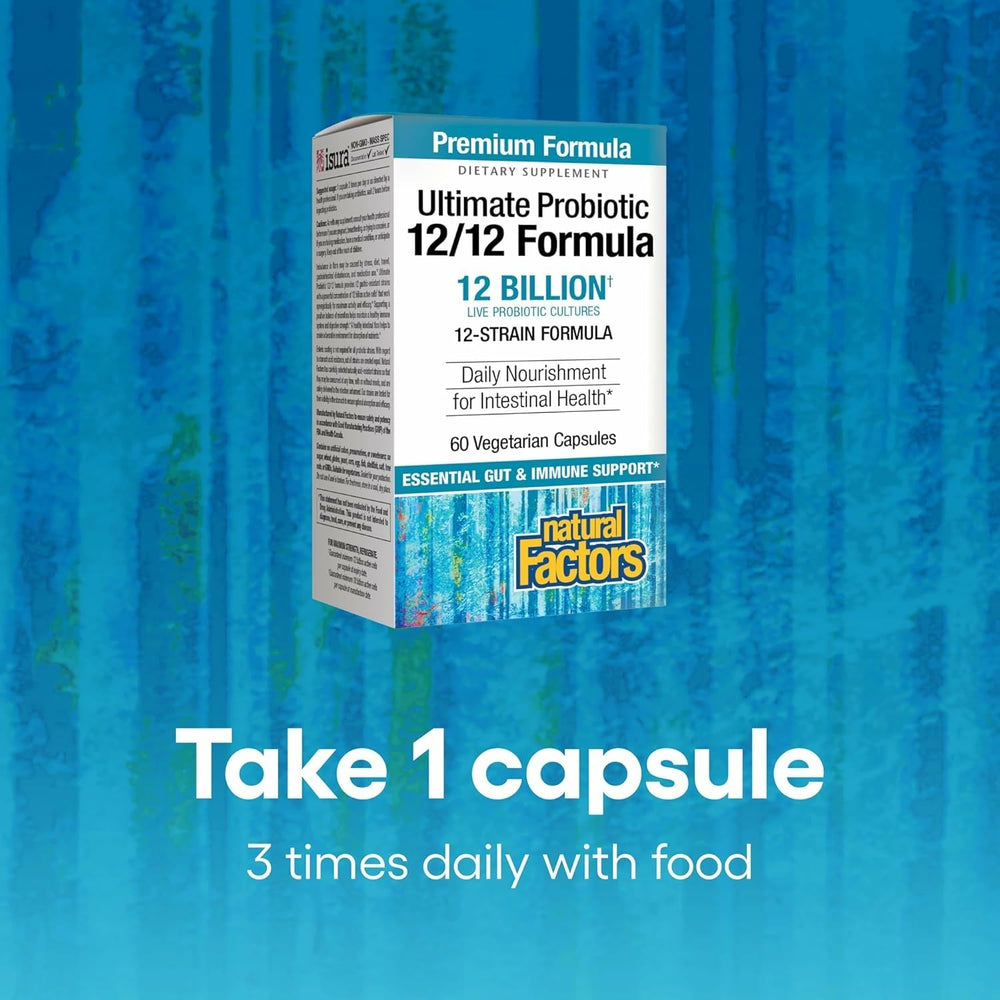 Natural Factors Ultimate Probiotic Women’s Every Day acid-resistant strains illustration.