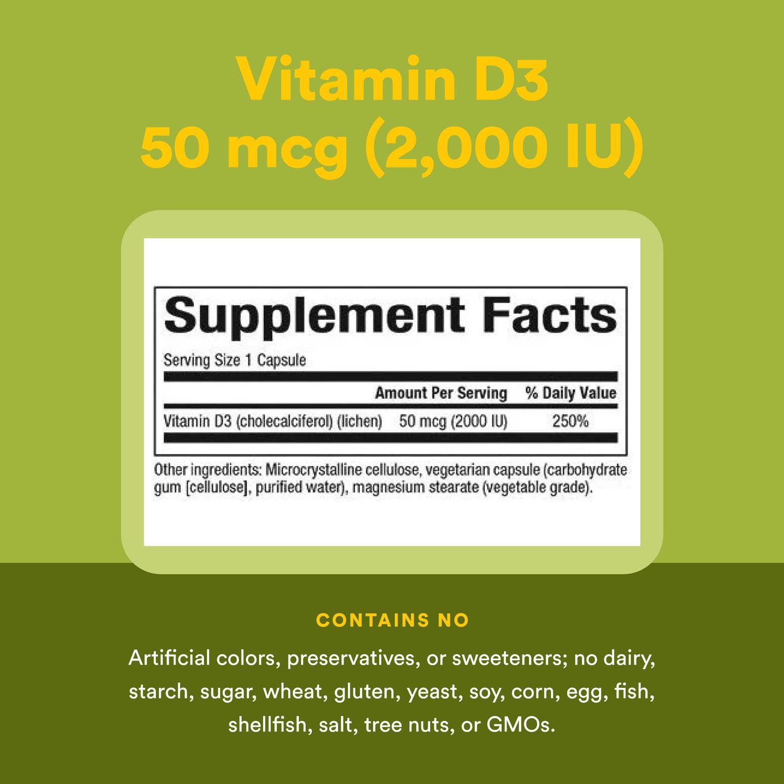 Natural Factors Vegan Vitamin D3 bottle with hands for scale and convenience.