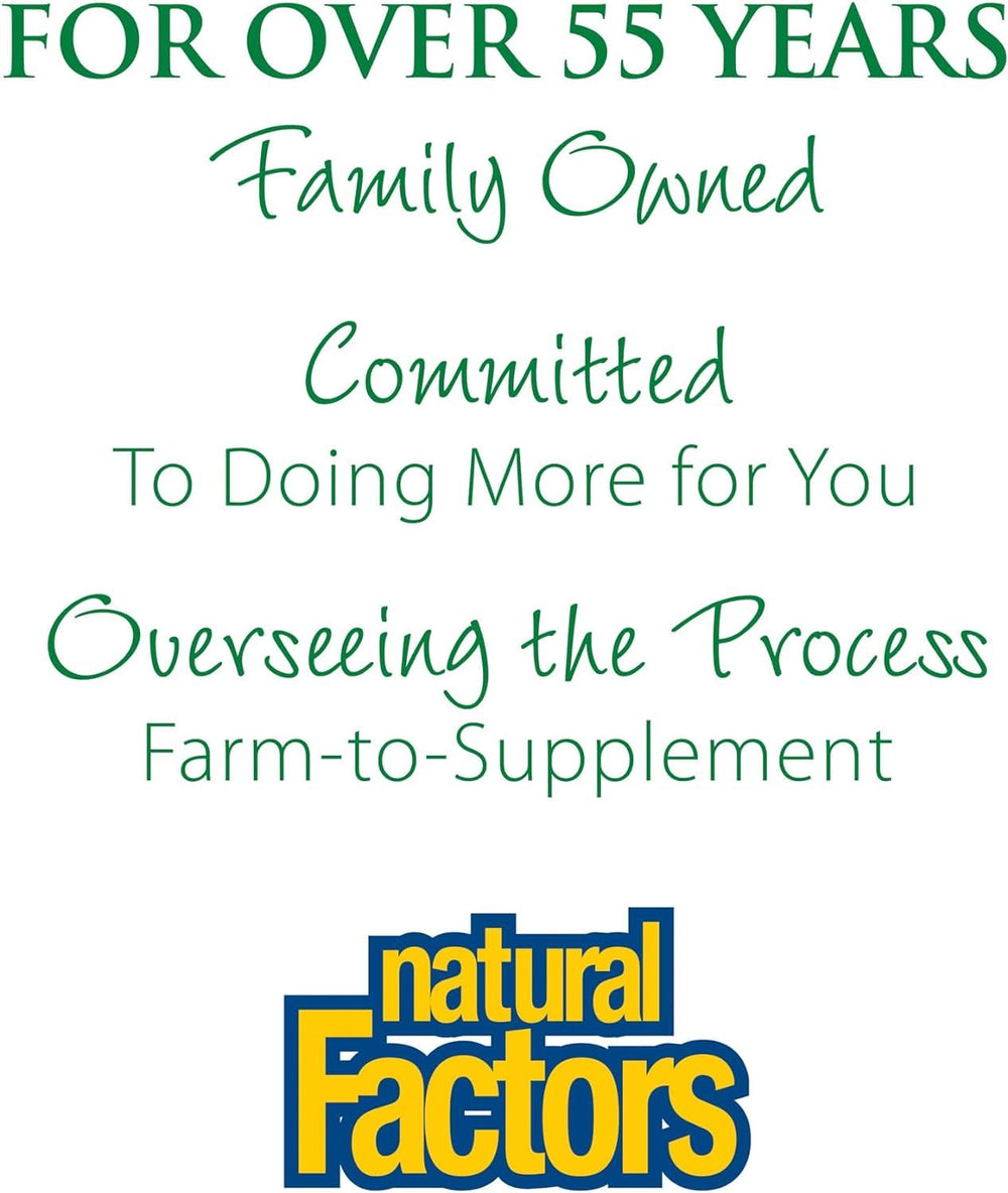 Natural Factors vegan D3 capsules, convenient daily vitamin for bones.