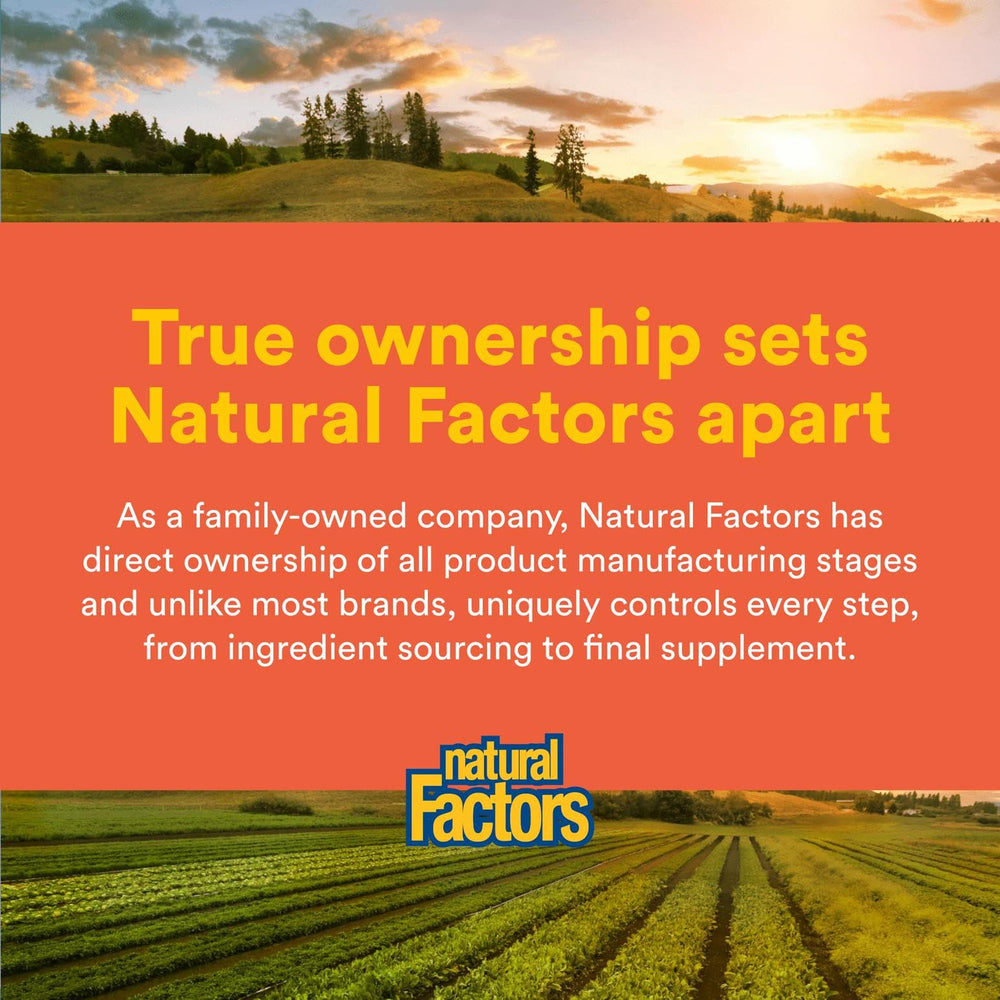 Natural Factors kid-friendly tangy orange flavor and soft wafer texture make daily taking easy