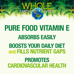 Natural Factors Vitamin E softgels; vibrant capsules highlight high d-alpha tocopherol content.