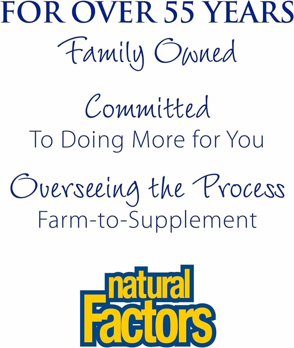 Natural Factors Whey Factors six-pack packaging demonstrates value for bulk purchase.