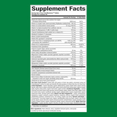 Close-up of Natural Factors multivitamin tablets for men 50+