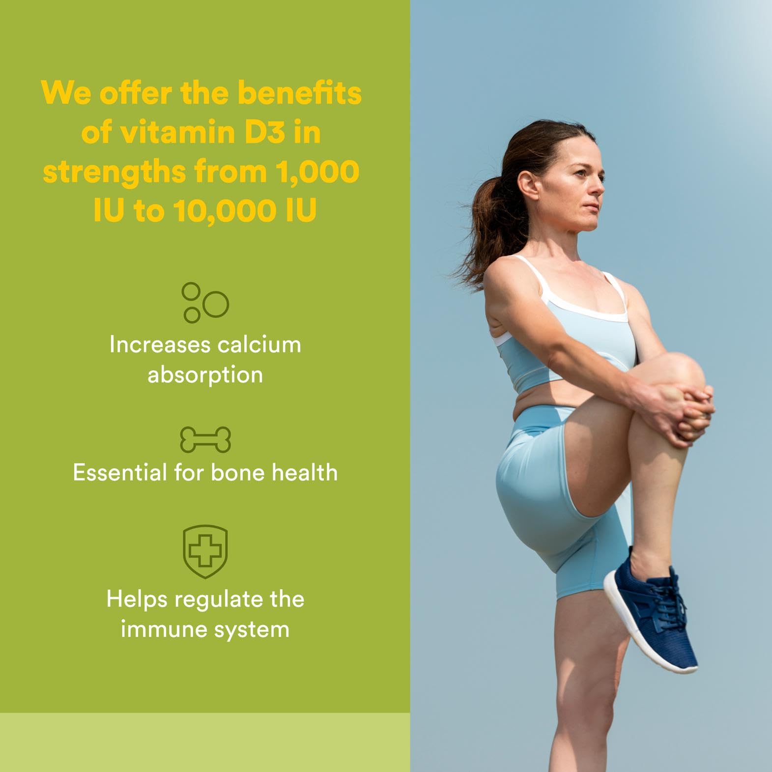 Natural Factors Whole Earth & Sea vitamin D3 bottle front, convenient daily supplement.
